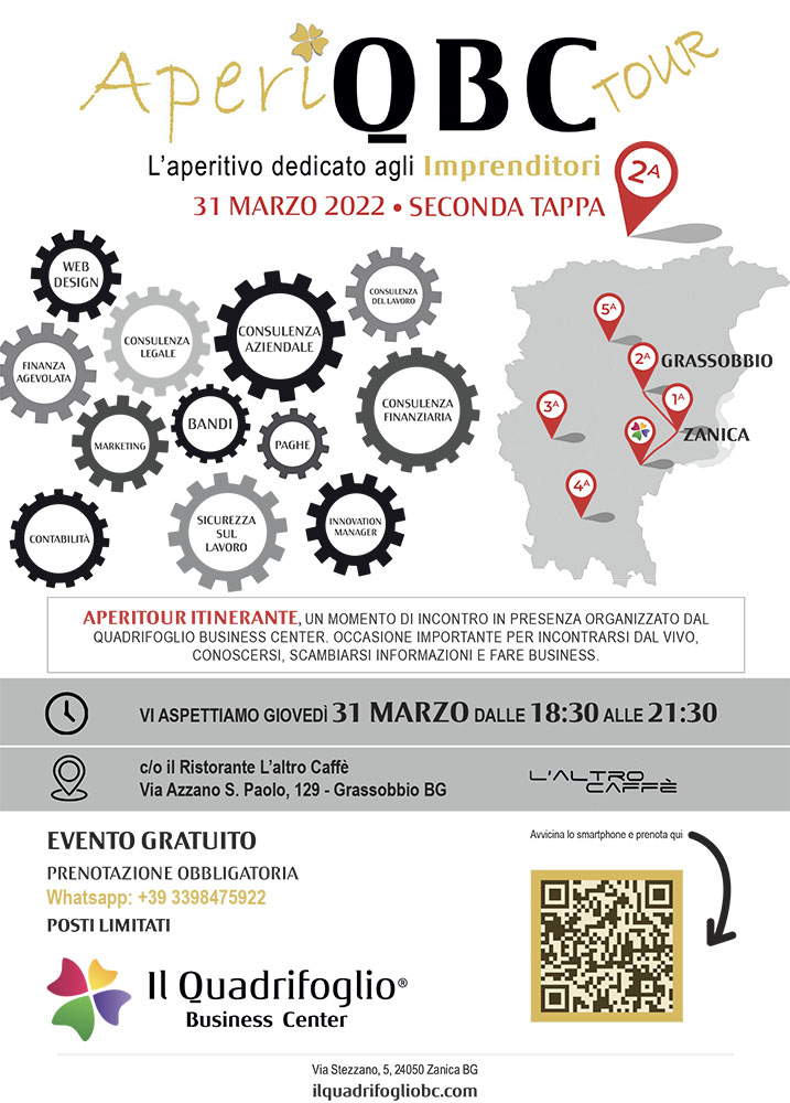 Quadrifoglio business center - Aperitivo per gli imprenditori