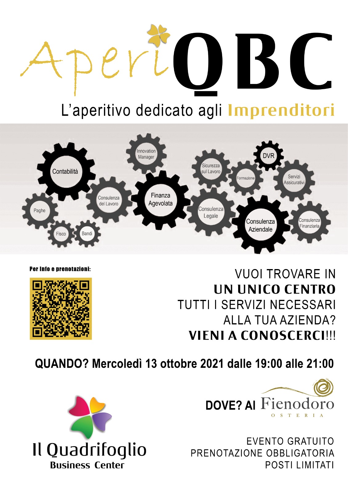 Quadrifoglio business center - Aperitivo per gli imprenditori