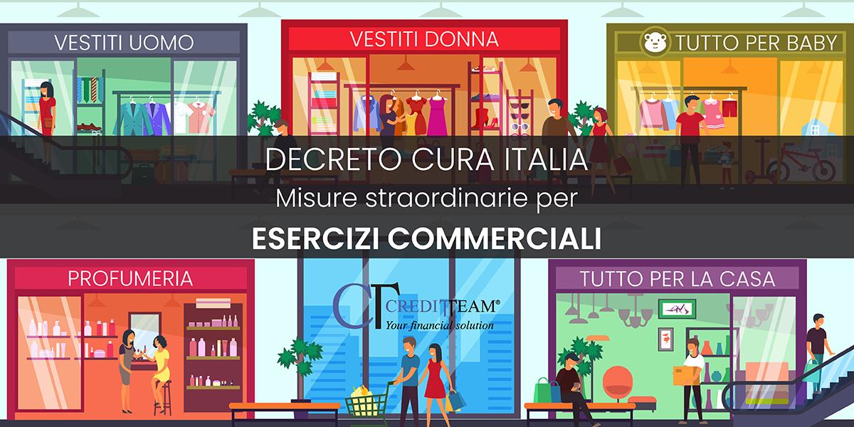 Decreto cura italia misure straordinarie per esercizi commerciali