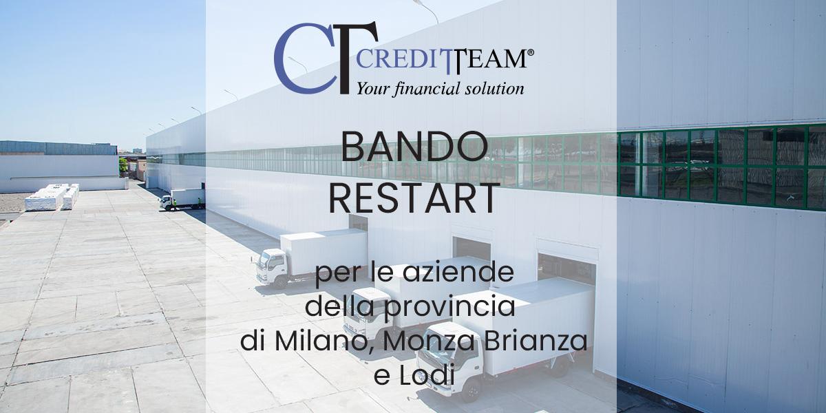 Bando restart a Milano Monza Brianza e Lodi - FInanza Agevolata Credit Team