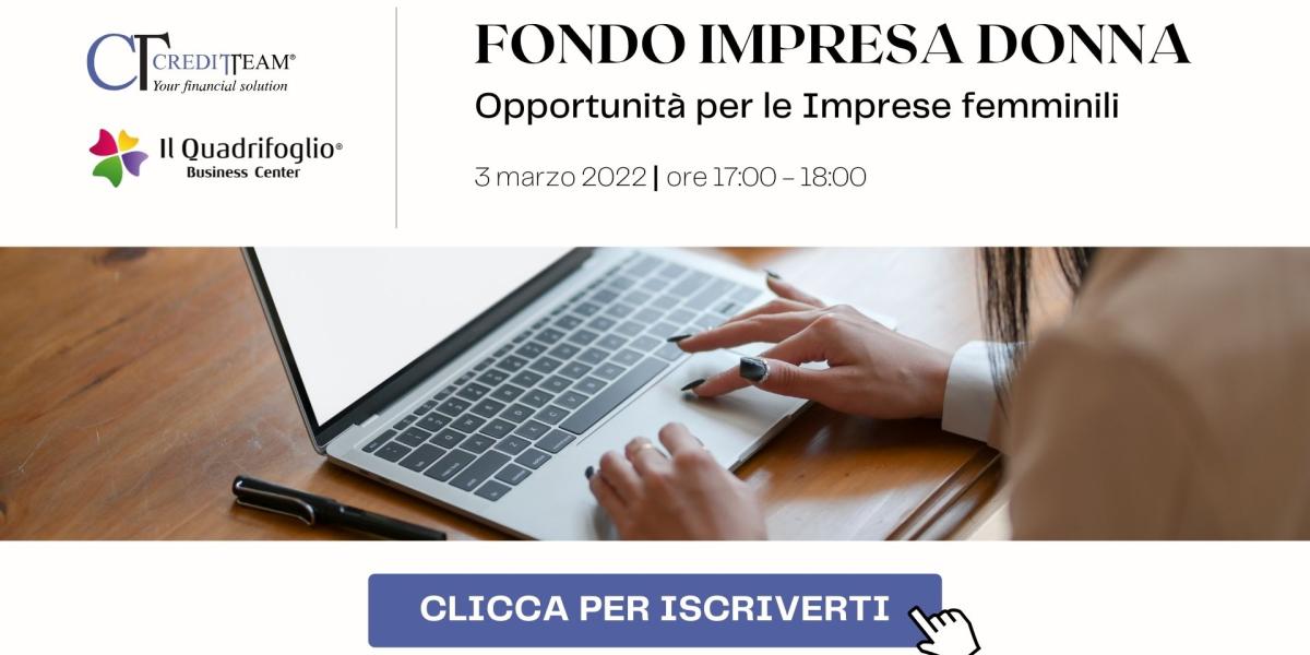 Webinar Gratuito: Fondo Impresa Donna