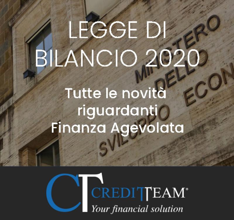 Nuova legge di bilancio 2020, ecco tutte le novità della Finanza Agevolata