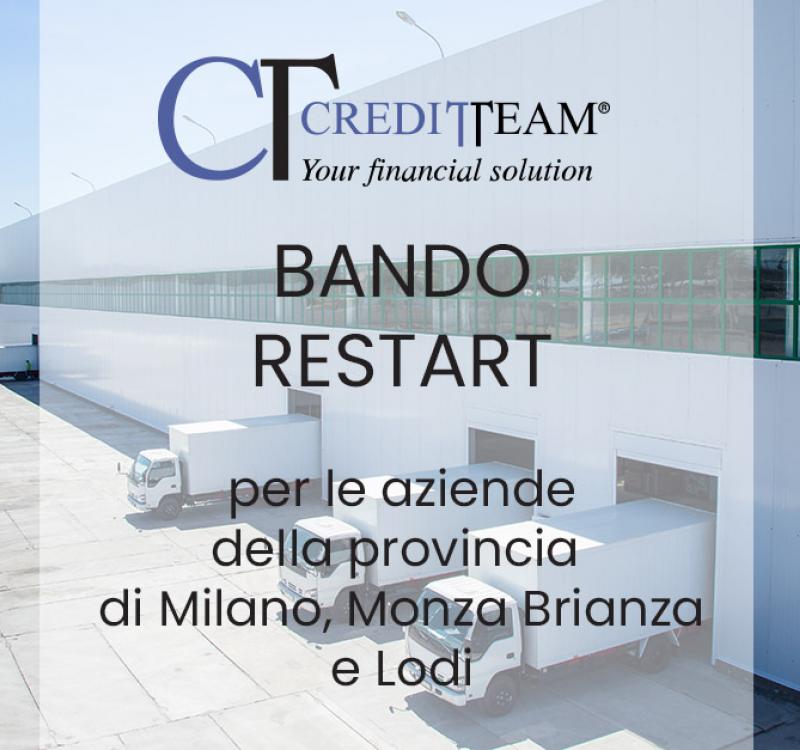 FINANZA AGEVOLATA MILANO: BANDO RESTART 5.000,00 EURO A FONDO PERDUTO