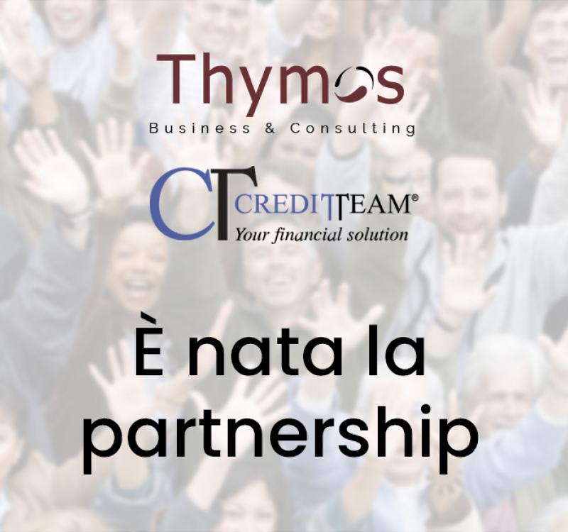 PARTNERSHIP STRATEGICA: Thymos Business & Consulting e Credit Team