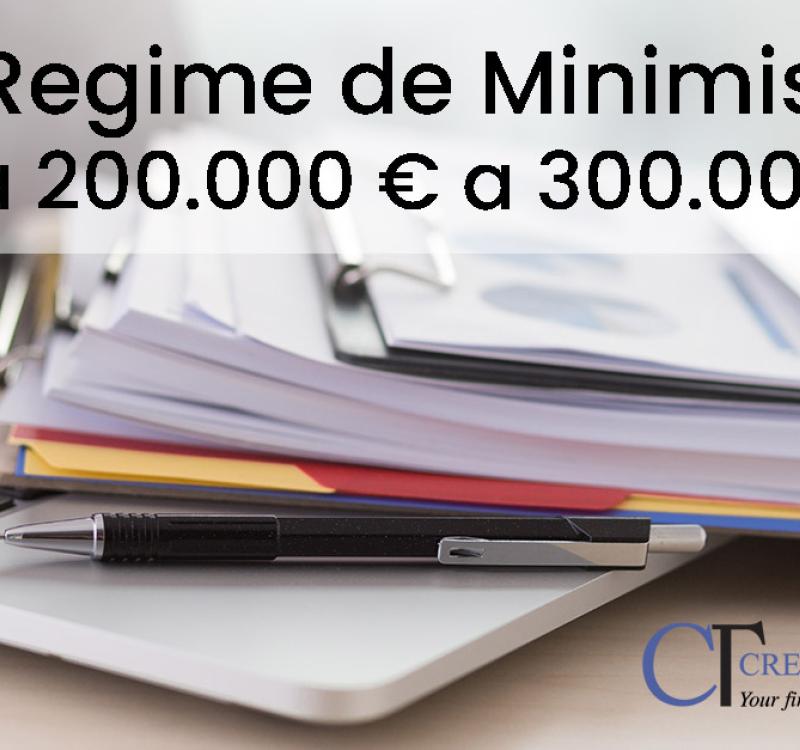 Dal 1° gennaio 2024 De Minimis a 300.000 €